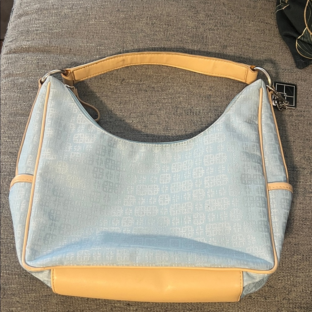 Worthington Sky Blue and Tan Hobo Bag